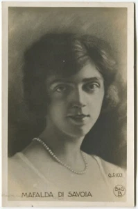 PRINZESSIN MAFALDA VON SAVOYEN - Königliches Italien Postkarte - Bild 1 von 2