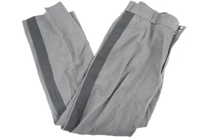 Flying Cross Gray Mens Uniform Work Pants Black Stripe - Picture 1 of 5