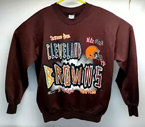 Vintage Cleveland Browns 1994 GTS NFL Print Sweatshirt Herren Gr. LG EUC Hergestellt in den USA - Bild 1 von 4