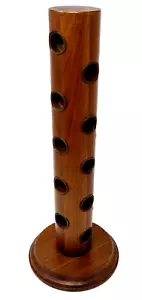 Soporte para pipa Savinelli vintage estante madera mesa exhibición 20 ranuras RARO 15" - Imagen 1 de 14