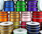 25m/50m Double Sided  Faced SATIN Quality  Tying Ribbon 3,10,15 &  25mm Widths