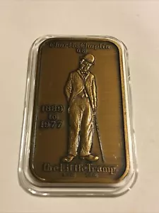 Greathouse CHARLIE CHAPLIN 1oz Bronze Art Bar rare (match your Silver) - Picture 1 of 2