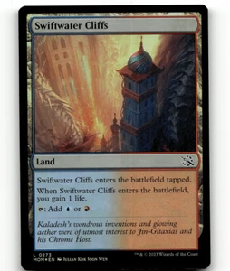 FOIL - MTG Swiftwater Cliffs 273 March of the Machine Land - Picture 1 of 1