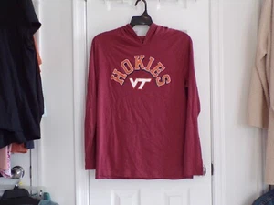 NEW MENS VT HOKES LONG SLEEVE HOKIE HOODIE PERFECT CONDITION!!!!!!!!!!!!!!!!! - Picture 1 of 4