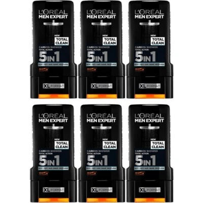 L'OREAL Loreal Men Expert Shower Gel Total Clean 300ml x 6