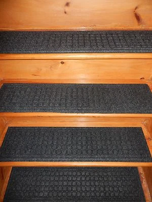 1 = STEP = 7'' x 33'' 100% Rubber Outdoor/ Indoor Stair Treads Non Slip. - Image 1 of 4