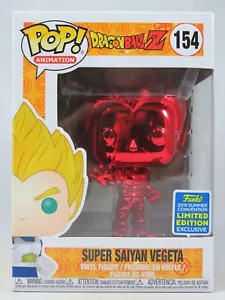 Animation Funko Pop - Super Saiyan Vegeta (Red Chrome) - DB Z - SDCC - No. 154 - Picture 1 of 12