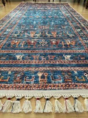 Turkish Oushak Digitally Printed Area rug all size available - Image 1 of 4