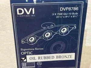 DVI DVP8786 3 Light Optic Linear Track Island Light, Oil Rubbed Bronze Finish - Picture 1 of 1