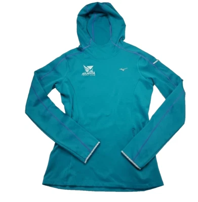 Mizuno Women's Track Jacket Hoodie Reflective Atlanta Track Club Zip Pocket Sz M - Image 1 of 4