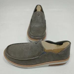 Olukai Men's Size 7 Kalia Convertible Loafer - Ash / Brown Color - Picture 1 of 12