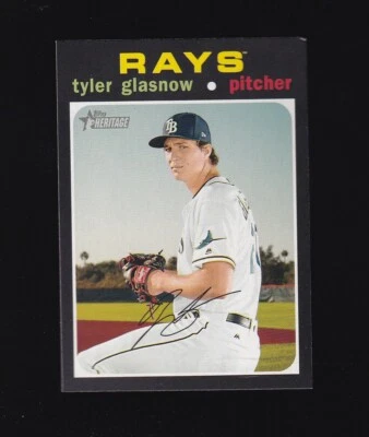 2020 Topps Heritage Tyler Glasnow #365 Tampa Bay Rays - Image 1 of 2