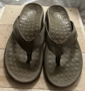 Vionic Tide II Zehensteg Orthesen Flip Flop Sandalen blau Damen 10 Herren Größe 9 - Bild 1 von 6
