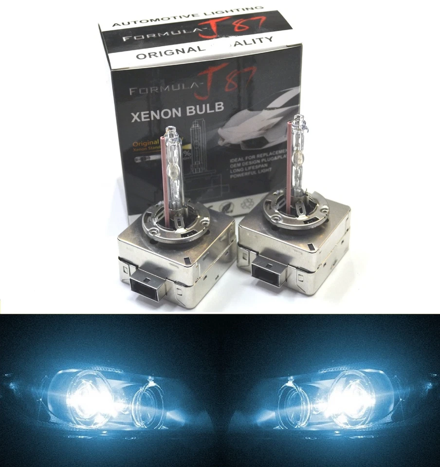 HID Xenon D3S Two Bulbs Head Light 8000K Icy Blue Bi-Xenon Replacement High Low - Изображение 1 из 4