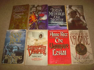 Fantasy Vampire Historical Romance Book LOT Anne Rice Teresa Medeiros Kalogridis - Picture 1 of 7