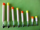 SETS OF 4 HANDMADE FOAM PELLET WAGGLER FISHING FLOATS,CHOICE OF SIZES & COLOURS