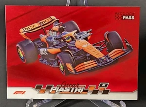 2024 Topps Paddock Pass Formula 1 - Auto Oscar Piastri #38 Red Foil - Bild 1 von 2