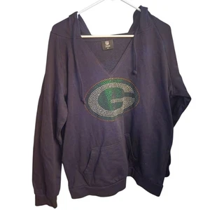 Green Bay Packers Strass Bling Hoodie Gr. XL Team Apparel - Bild 1 von 4