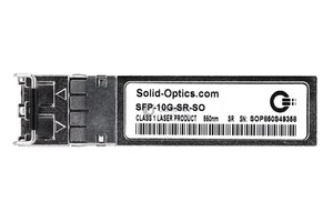 SFP-10G-SR-SO SOLID OPTICS SFP+ 10GB 850NM 300M OPTICAL TRANSCEIVER - Picture 1 of 2