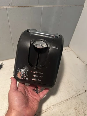 Tostadora eléctrica Sunbeam modelo de 2 rebanadas TSSBTRSB03 con ranuras extra anchas ligeramente usada Foto 1 de 4