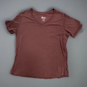 Berne Workwear Women’s Short Sleeve V-Neck T-Shirt – Size 2XL Mauve Heather - Picture 1 of 9