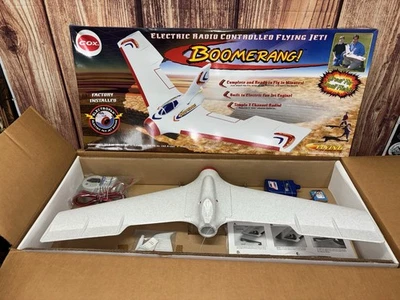 COX Electric Radio Controlled Flying Jet! Boomerang Complete New In Original Box - Image 1 of 4