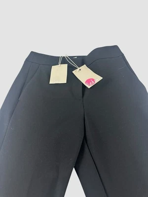 Boden Glorious British Size 2 R Black Pants Side Button Zipper New With Tags - Image 1 of 4
