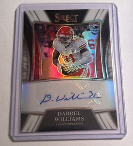 2021 Panini Select Darrel Williams Auto White Prizm /50 SSP-DWI Chiefs CLEAN🔥