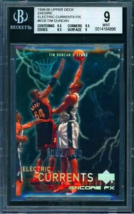 99-00 Upper Deck #EC6 Tim Duncan BGS 9 - Picture 1 of 2
