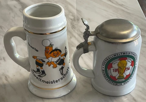 1974 FIFA World Cup West Germany Beer Stein Mugs Rare Pick Yours! Cover
