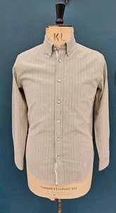 Rag & Bone Shirt Men's XS Button Down Collar Striped Casual Grey/Purple - Picture 1 of 13