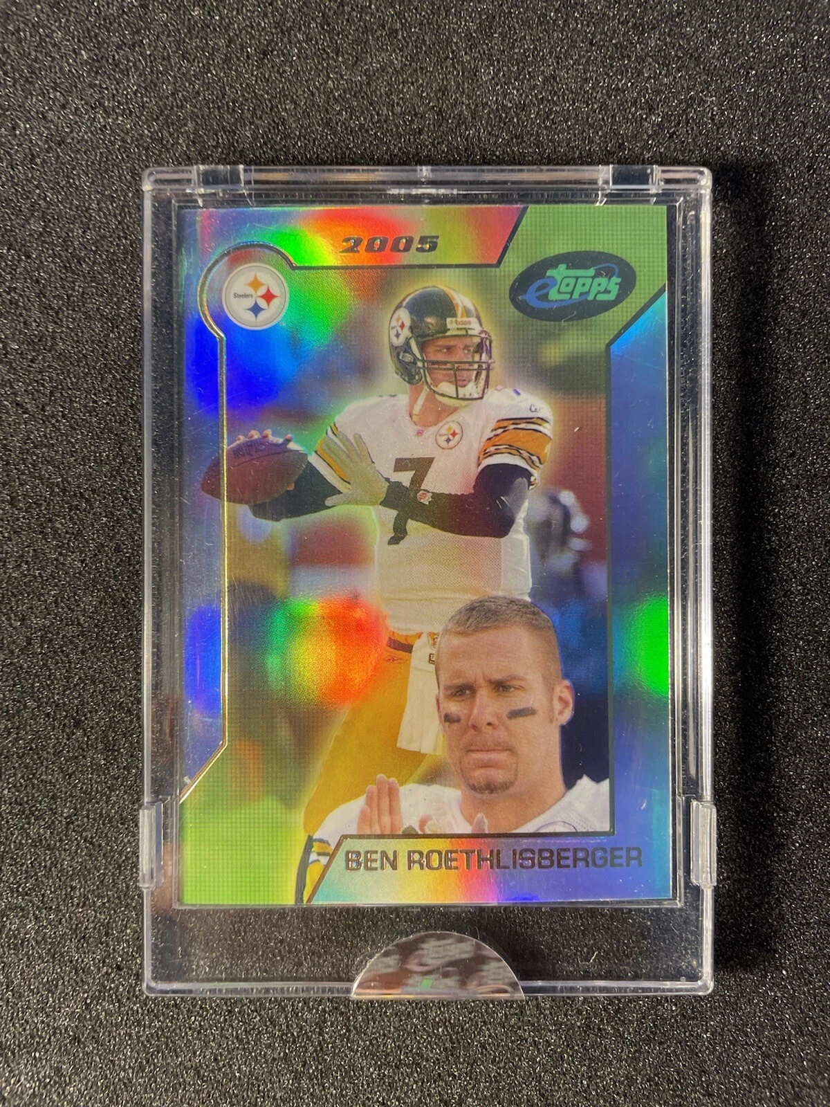 2005 Topps eTopps Ben Roethlisberger #5 Refractor /1200 SEALED w/ Cert. Steelers