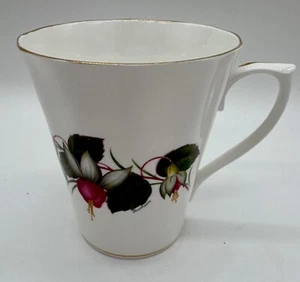 Vintage Regency English Bone China Tasse Fuchsias Blumenmuster Made in England. - Bild 1 von 18
