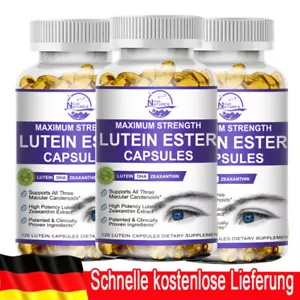 Hochdosierte Augenvitamine Mit Lutein,Zeaxanthin, Traubenkern 3 x 120 Kapseln - Bild 1 von 8