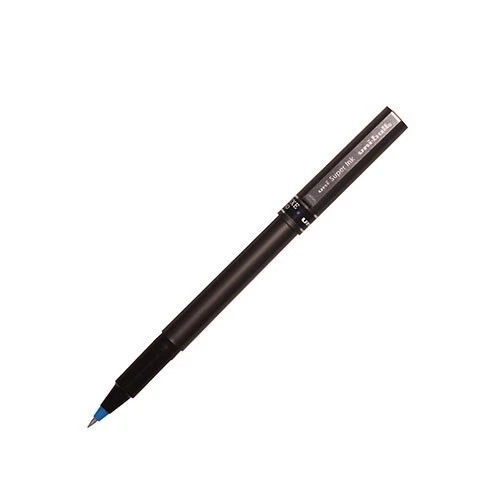 Uniball Deluxe Rollerball Stick Pen Micro Point 0.5mm Blue Office School Home - Image 1 of 1