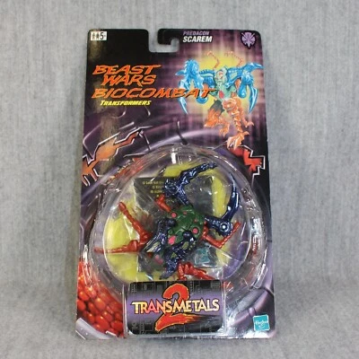 TRANSFORMERS Predacon Scarem Beast Wars Biocombat Transmetals 2 Hasbro 1999 New - Bild 1 von 4