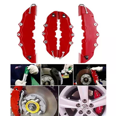 2Pair/Set Car Brake Caliper Cover Front & Rear For 18.3-23.6" Wheel Accessories - Image 1 of 4