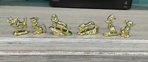 Lion King Monopoly Replacement Gold Metal Movers Tokens Characters Parts Pieces - Picture 1 of 6