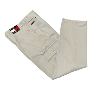 Tommy Hilfiger, Khaki Cargo Pants with Jean Stitching, size 34 x 34 - Picture 1 of 6