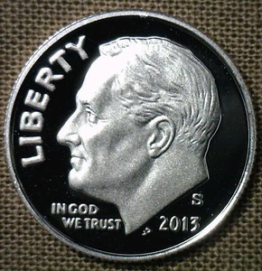 2013 S Proof Roosevelt Dime 10 Cents United States Coin - Picture 1 of 2