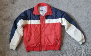 Descente Vintage Unisex XL Thermal Down Jacket, Red/White/Blue - Made In Japan - Picture 1 of 23