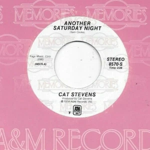 CAT STEVENS * 45 * Another Saturday Night * 1974 * UNPLAYED MINT * A&M * RI - Picture 1 of 2