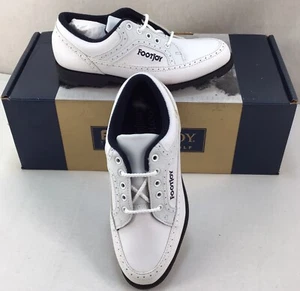 Footjoy Jr. Golf Shoes Size 3 M Width Junior's Style 48778 White W/ Box Open Box - Picture 1 of 10