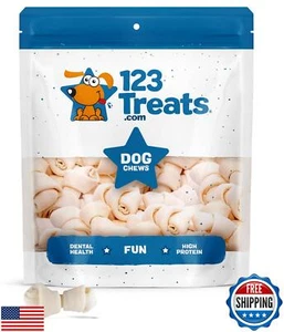 Dog Rawhide Chews Bones for Small Dogs 2-3" Inches (50 Count) 100% Natural US - Picture 1 of 5