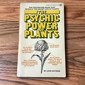 THE PSYCHIC POWER OF PLANTS By John Whitman Book 1974 1st Edition - Imagen 1 de 8