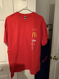 Cactus Jack Travis Scott Mcdonalds Crew Member Shirt X-Large New Authentic - Picture 1 of 4
