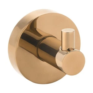 BORAL Kleiderhaken Gold Kupfer poliert für Bad & Küche >> zum Bohren oder Kleben - Bild 1 von 2