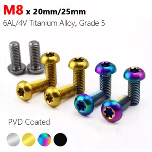 Titanium Torx Screws M8 Button Head Bolts for Brake Rotor Disc Motorcycle Ducati - Picture 1 of 13
