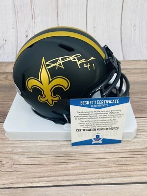 Alvin Kamara Signed Autographed Mini Helmet New Orleans Saints Beckett COA - Image 1 of 4