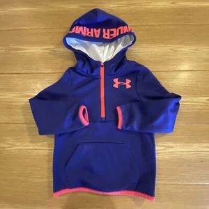 Sudadera Con Capucha Para Niña Under Armour XS De Polar Con Media Cremallera1292 - Picture 1 of 14